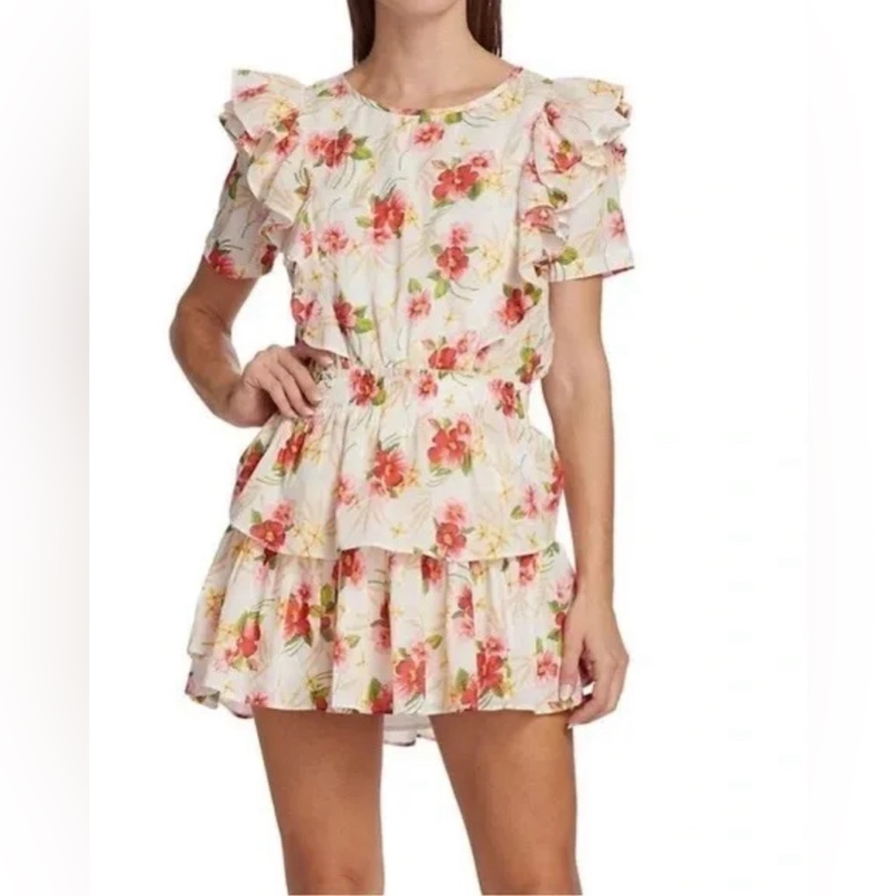 Loveshackfancy Island Vibes Natasha Ruffled Mini Dress